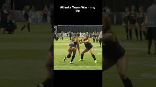 Atlanta Football Team Warming Up #shorts | Atlanta Steams Lingerie Football