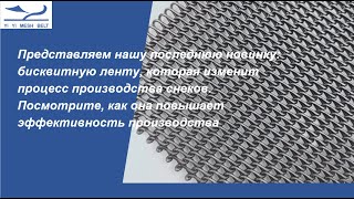 Представляем нашу последнюю новинку: бисквитную ленту, которая изменит процесс производства снеков.