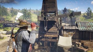 Satisfying, Badass Axe Throws/Takedowns RDR2 4K60FPS #rdr2 #ragdolls #euphoria