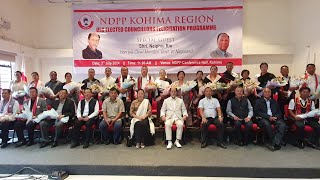 NDPP Kohima Region felicitates elected councilors of Kohima Municipal & Chieohobozou Town Councils