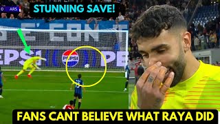 Arsenal fans PRAISED what David Raya said after his sensational double save vs Atalanta!