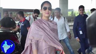 Shahid Kapoor and Mira Rajput snapped at the airport as they head to Delhi