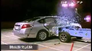 Vehicule  Crash Test 2009 - 20__ Nissan Teana _ Renault Safrane _ Samsung SM5 Side Impact) JNCAP-Ext