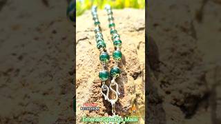 Emerald Malai & Murugan Dollar Pure Silver - 8015958788 #jewellery #silver #viral #trending #vibes