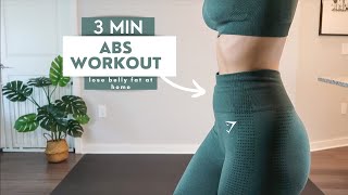 THE BEST 3 MIN ABS WORKOUT l Tone & Tighten Abs Routine!