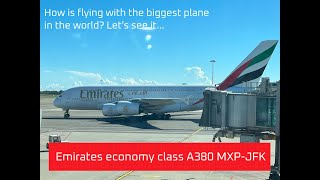 Tripreport! Emirates Economy class A380 Milano New york JFK