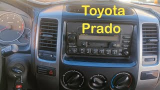 how to remove factory radio toyota Prado