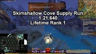 [GW2] Skimshallow Cove Supply Run - Gold (1:21.640, LIFETIME RANK 1!!!)