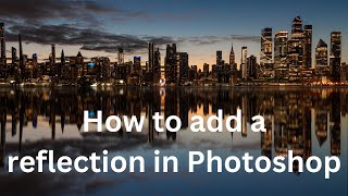 How to quickly add a reflection in Photoshop