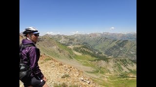 Gunsight pass on mountain bike tandem