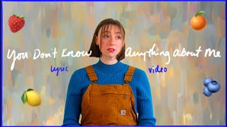 Juniper Vale - You Don't Know Anything About Me [Lyric Video] 🎨