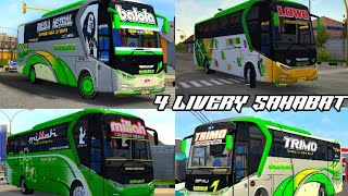 4 Livery Sahabat Balola Trimo Bis millah Lowo Kodeaname SR1 Mans Gaming Bussid  v3.7.1