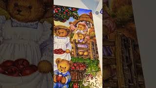 Quick 300-piece puzzle by the jigsaw factory called The Apple Harvest from their Country Bear series