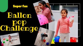 Balloon Pop Challenge Funny | Lockdown games at home | Princess Eashika |