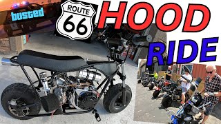 Riding the minibikes to the street drags and the unexpected happened!