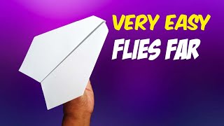 easy paper plane that fly far || OVER 500 FEET || how to make best Paper Airplanes