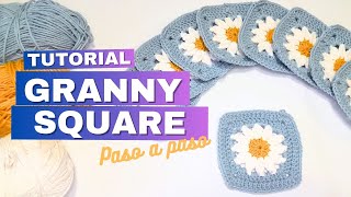 Granny Square a crochet - Tutorial Paso a Paso