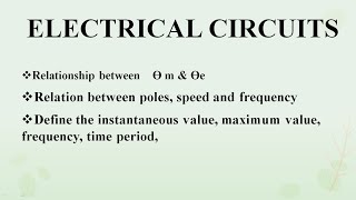 4 .2 || AC circuits || Electrical circuits || Electrical engineering