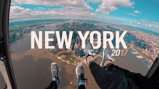 HANGING OUT OF A HELICOPTER | New York City |GoPro|