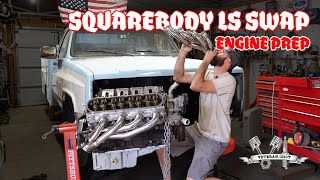 LS Swap #squarebody Engine Prep