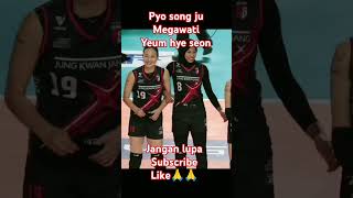 Moment seungju dan mega   yeum hye seon #vleague #redsparks #koreanvolleyball #megawatihangestri