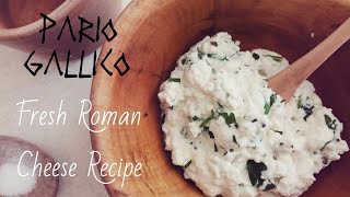 Making Fresh Roman Cheese with Pario Gallico - Chichester's #VirtualRomanWeek