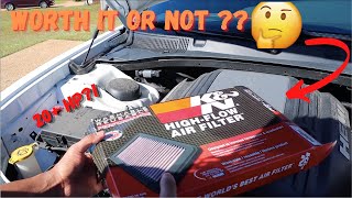 K&N HIGH PERFORMANCE AIR FILTER (REVIEW/INSTALL)**WORTH IT?**