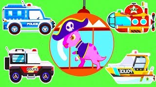 Dinosaur Kids Games - Dinosaur Police Car - Play Fun Police Chase Bad Guys Games For Kids