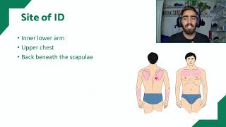 وانەی بیست و دوو(٢٢): جۆری یەکەمی دەرزی لێدان (دەرزی لێدان بۆ ناو پێست) Intradermal (ID) injection