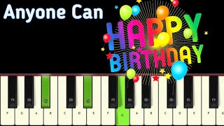 The Easiest Way To Play Happy Birthday | Easy Piano Tutorial | Music Sir | Happy Birthday