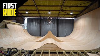 IT WORKS!! THE FIRST TIME RIDING MY BACKYARD SKATEPARK BUILD!!