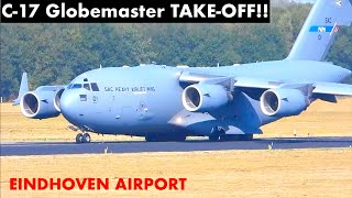 BOEING C-17 GLOBEMASTER - Great Take Off Sound!