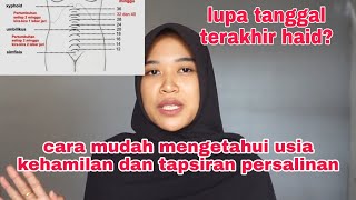 CARA MENGHITUNG USIA KEHAMILAN DAN TAPSIRAN PERSALINAN MESKI LUPA HAId TERAKHIR