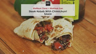 Steak Kebab with Chimichurri Sauce #shorts