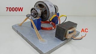 Make Flywheel Elastic Machine  Electricity 100% Free Energy Generator 220V 7KW  electric copper wire