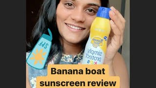 Product review - Banana boat simply protect kids sunscreen lotion spray #sunscreenspray #shorts