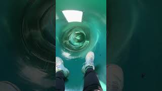 Sliding Down Fast TUBULAR SLIDE was a HUGE THRILL #shorts #trending #viralvideo #shortsfeed #funny