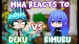 MHA/BNHA Reacts to Rimuru Tempest VS All Deku Power level [Gacha club]