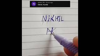 Nikhil logo 🔥 how to create professional logo #trending #brand #viral #shorts