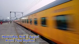 Inaugural Run !!! August Kranti TEJAS Rajdhani at 130 KMPH | Indian Railways