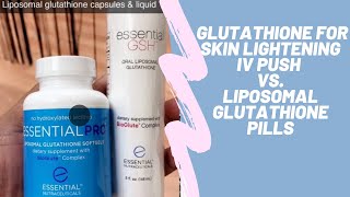 Glutathione for skin lightening IV PUSH