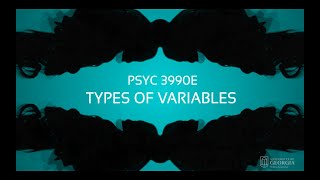 Types of Variables | UGA Statistics