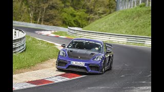 Porsche 718 Cayman GT4 RS com Kit Manthey, uma volta em Nordschleife