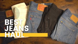 HUGE JEANS HAUL FOR MEN | LEVI'S JEANS HAUL | H&M DENIMS