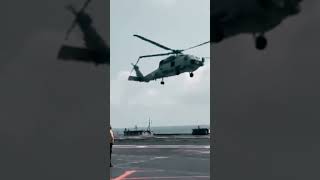 Another milestone for Indian Navy - MH60R helicopter undertakes maiden landing on the INS Vikrant