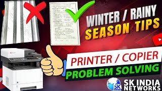 winter tips for Kyocera copier | avoid moisture  and printing problems