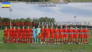 6 VI 2023 r.  UKS VARSOVIA - LEGIA WARSZAWA  S.A.