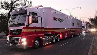 Shell V-Power Racing and Red Bull Holden Racing depart the F1 Australian Grand Prix