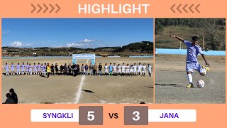 SYNGKLI  vs JANA  |  Tournament Team Kur | Organized By Rahjingshai SS&CC #football #highlights