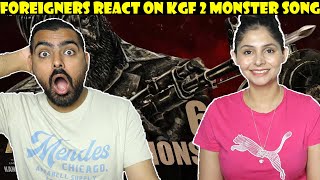 KGF 2 The Monster Song Reaction by Foreigners | Rocking Star Yash